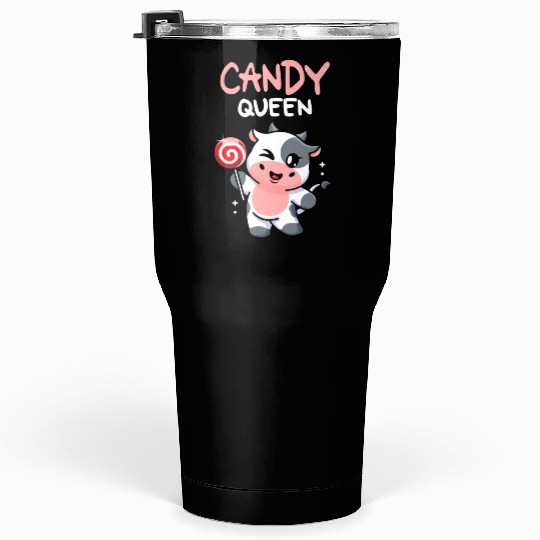 Candy Queen I Lollipop I Cow I Kids I Candy Tumblers 30 Oz