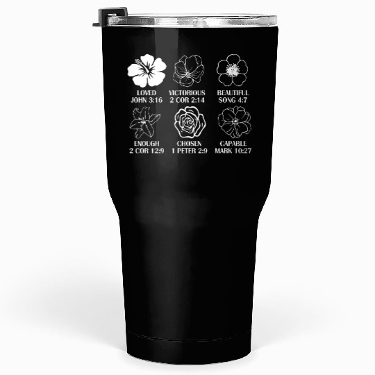 Loved John 3:16 Victorious 2 Cor 2:14 Tumblers 30 Oz