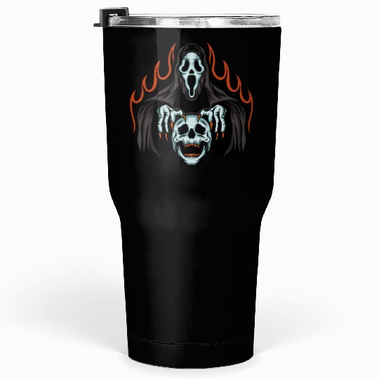Classic ghost Tumblers 30 Oz , skull