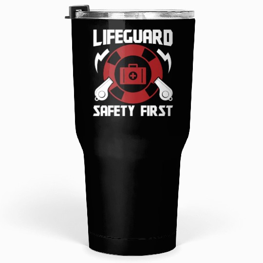 Lifeguard safety first pool guard sea rescuer Tumblers 30 Oz