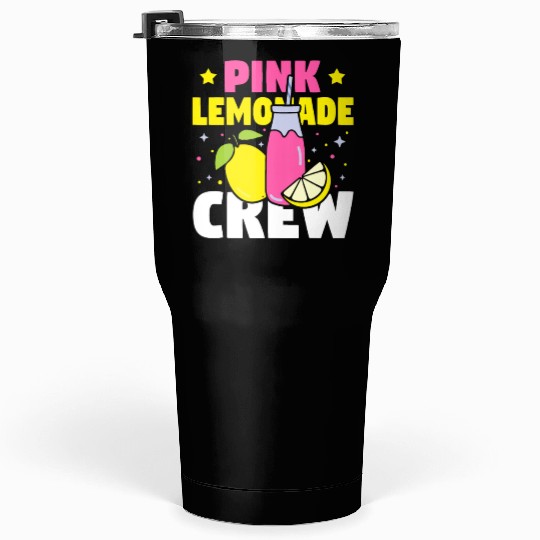 Funny Pink Lemonade Crew Lemon Juice Bossfruit lov Tumblers 30 Oz