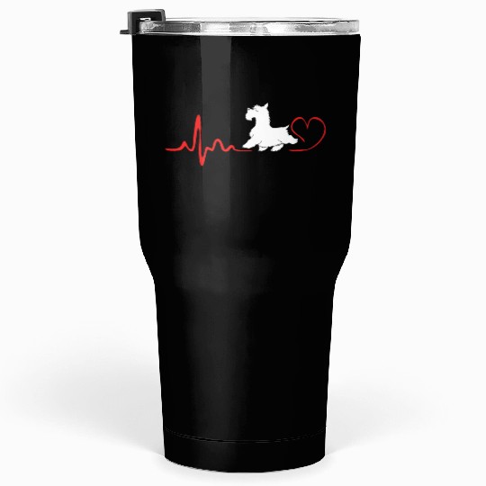 Scottie Dog Heartbeat Scottish Terrier Tumblers 30 Oz