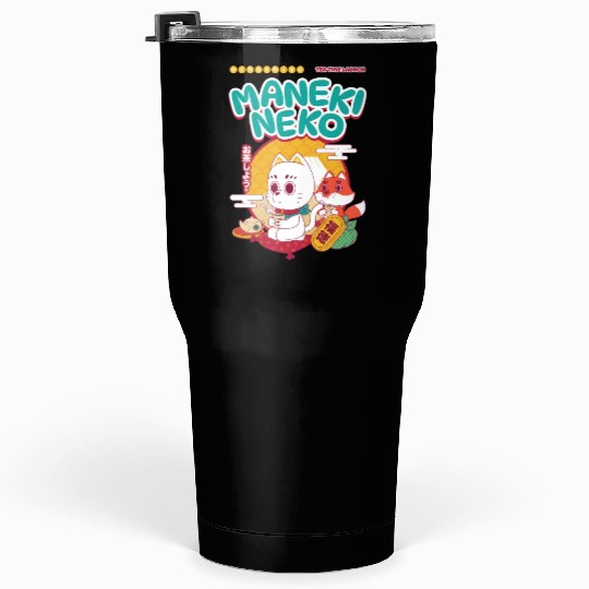 Maneki Neko. Tumblers 30 Oz