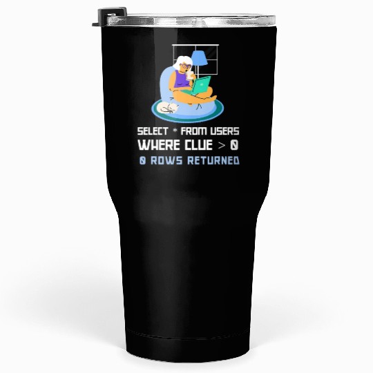 Computer Science Programmer IT Nerd DBA Tumblers 30 Oz IT