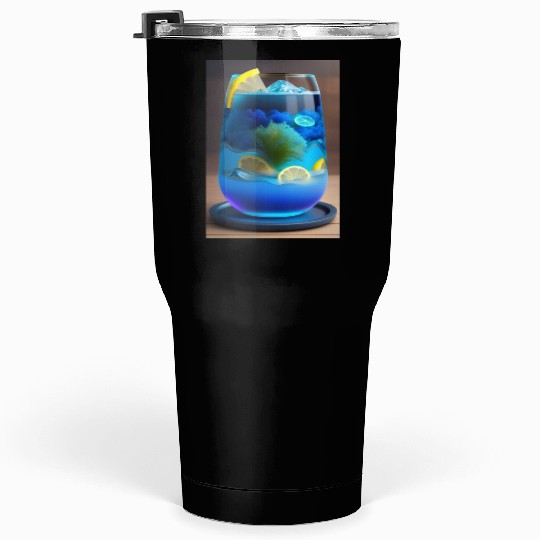 Electric Blue Lemonade Tumblers 30 Oz