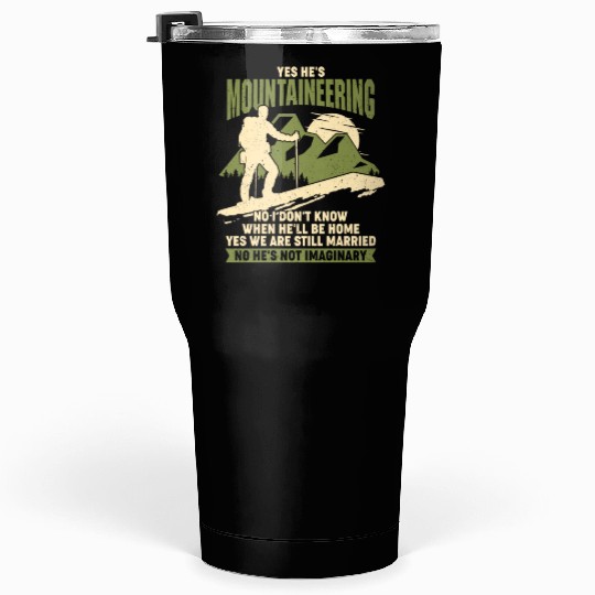 Mountaineering Mountaineer Wife Couple Gift Tumblers 30 Oz