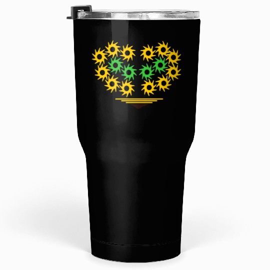 yellow heart Tumblers 30 Oz