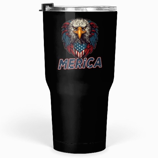 Proud American Independence Day Freedom Tumblers 30 Oz