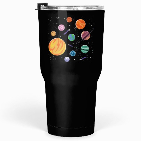 Solar System Planets Science Space Boys Girls Tumblers 30 Oz