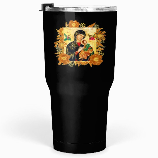 Our Lady of Perpetual Help Blessed Mother Mary Tumblers 30 Oz