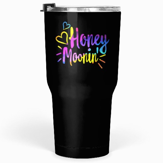 Honeymoonin Tumblers 30 Oz Newlywed Tumblers 30 Oz Wifey Hubby