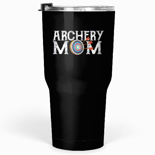 Archery Archer Mom Target Proud Parent Bow Arrow Tumblers 30 Oz