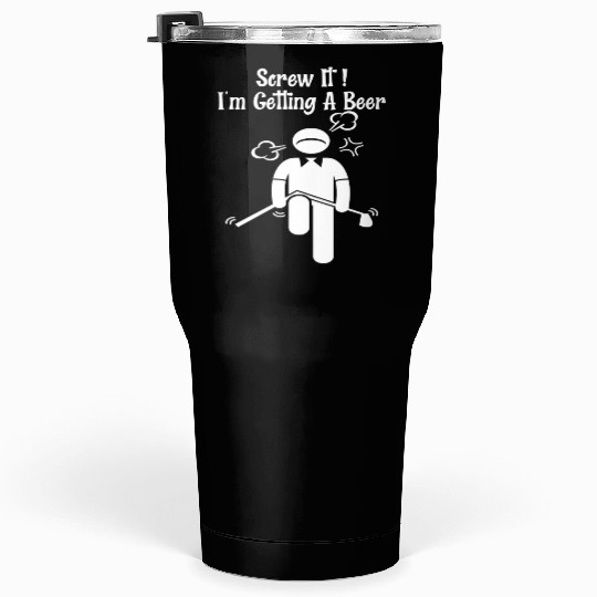 Golf Beer Golfer Father Day Mother Day Tumblers 30 Oz