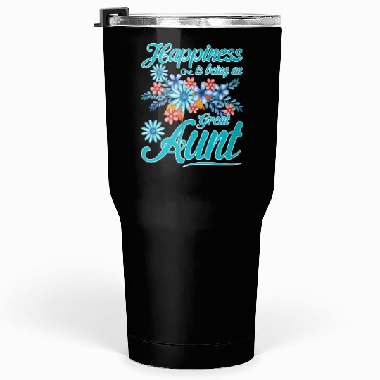 Happiness Is Being An Great Aunt Mother'S Day Tumblers 30 Oz