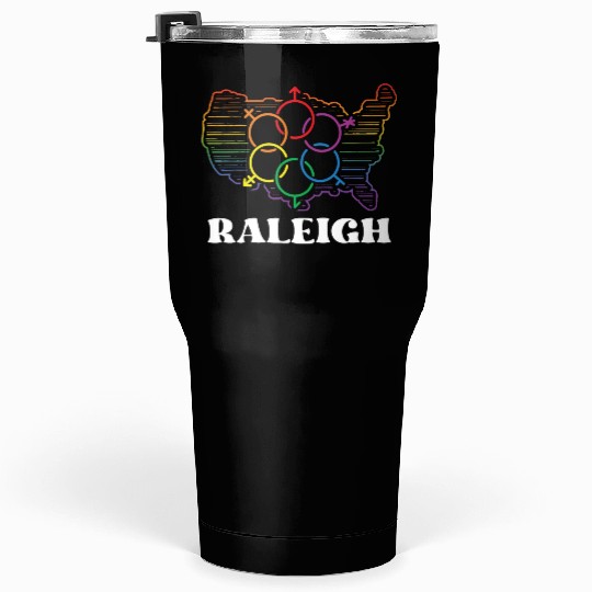 Raleigh Pride Month Pride Flag LGBT Community LGBT Tumblers 30 Oz