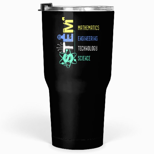 Stem Teacher Science Technology Engineer Math Tumblers 30 Oz
