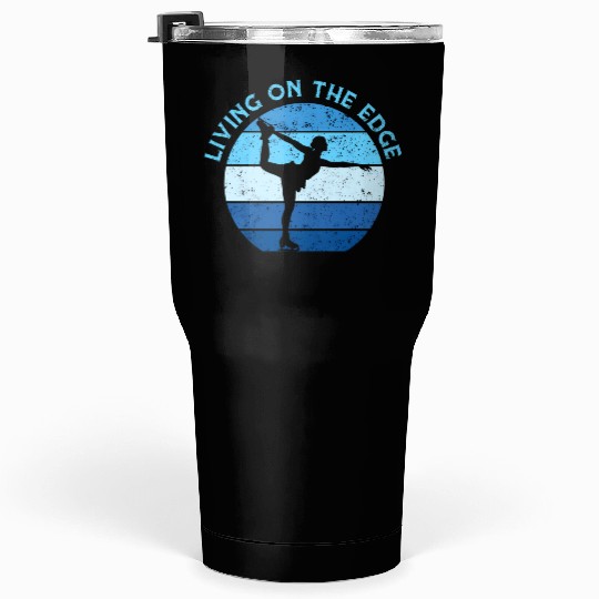 Living On The Edge Figure Skating Tumblers 30 Oz