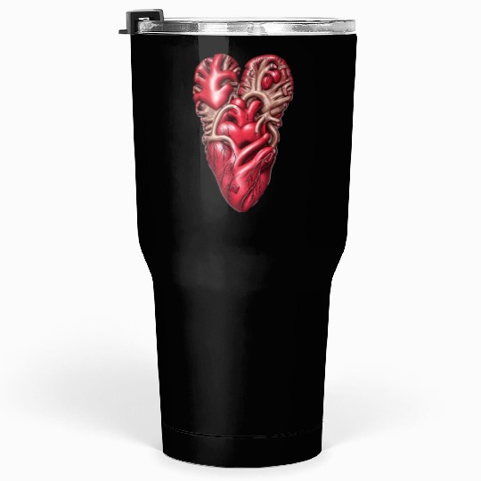 real realistic human heart Tumblers 30 Oz