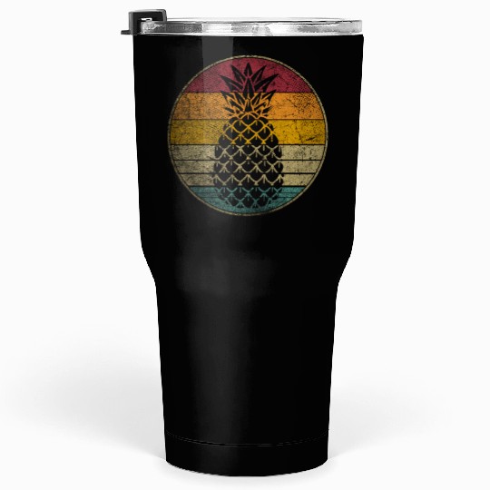 Pineapple Fruit Style 70S 80S Tumblers 30 Oz