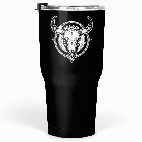 Cow Skull Boho Tumblers 30 Oz
