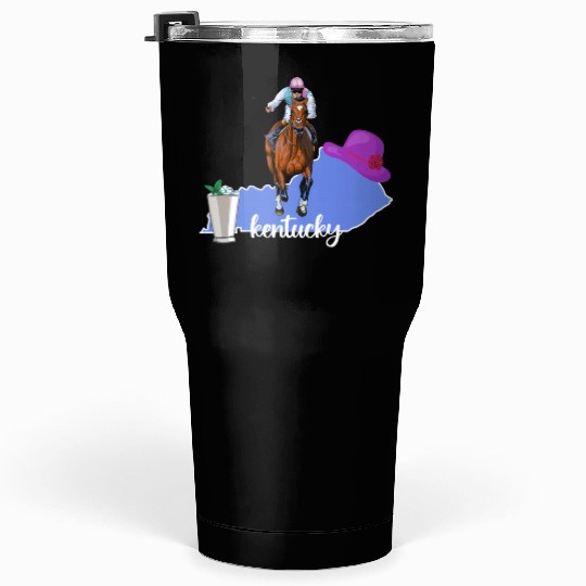 Kentucky Horse Racing Derby Py Tumblers 30 Oz