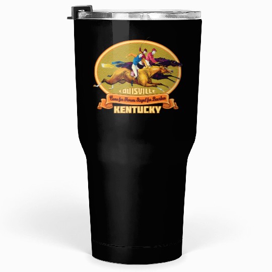 Louisville Kentucky Horse Racing Bourbon Derby Tumblers 30 Oz