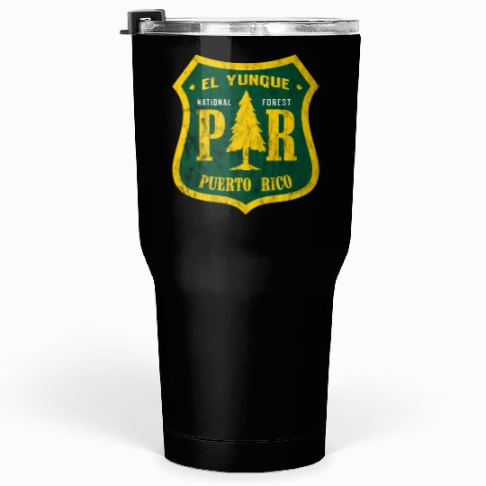 El Yunque National Forest Puerto Rico Shield Look Tumblers 30 Oz