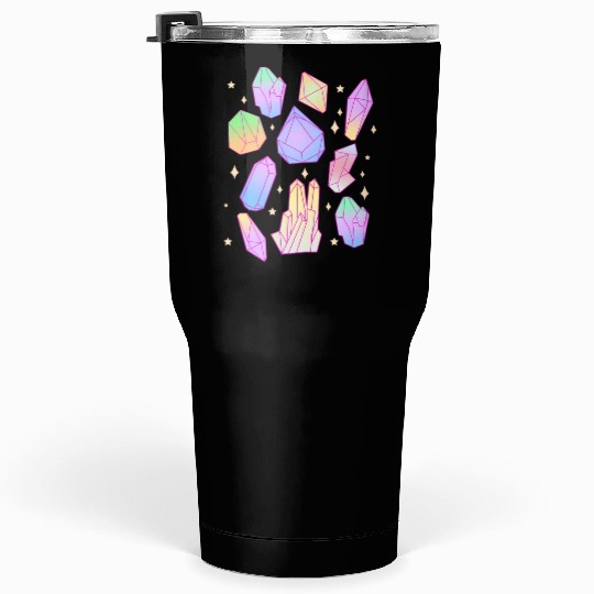 Pastel Goth Magical Crystal Waterfall Kawaii Goth Tumblers 30 Oz