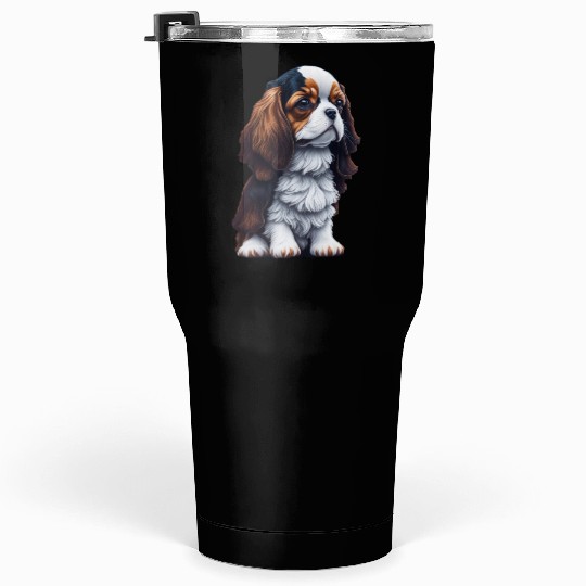Cavalier King Charles Spaniel Dog Puppet Tumblers 30 Oz