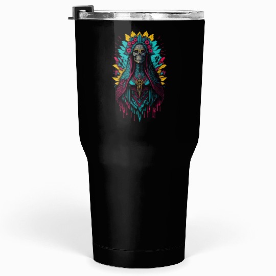 Santa Muerte de Guadalupe Tumblers 30 Oz