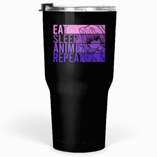 Anime Tumblers 30 Oz Eat Sleep Anime Repeat Anime