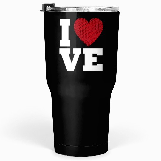 Love Heart Typography for Valentines Day Tumblers 30 Oz