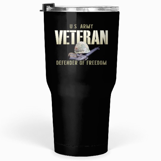 US Army Veteran: Defender of Freedom Tumblers 30 Oz