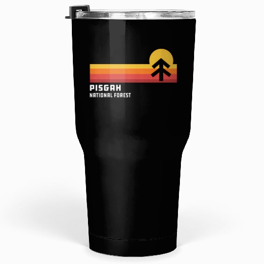 Retro Sunset Pisgah National Forest Asheville Tumblers 30 Oz
