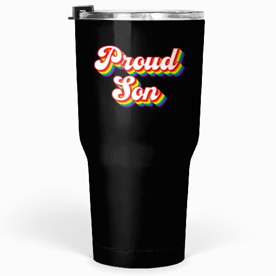 Proud Son Lgbtq Rainbow Tumblers 30 Oz