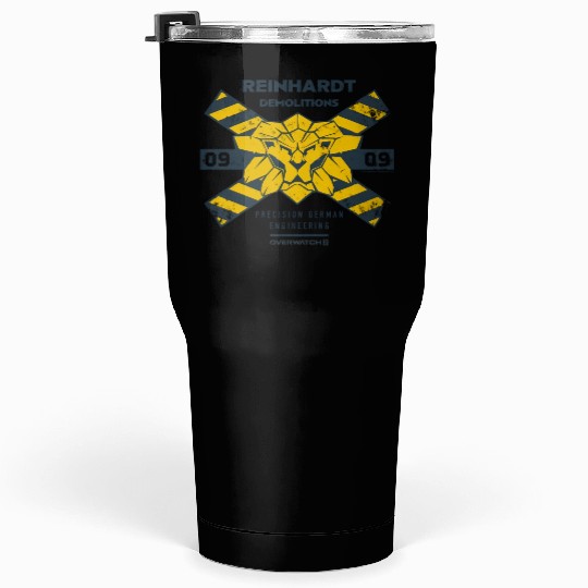 Overwatch 2 Reinhardt Demolitions Icon Logo Tumblers 30 Oz