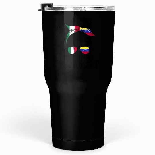 Half Italian Half Venezuelan Italy Venezuela Mix Tumblers 30 Oz