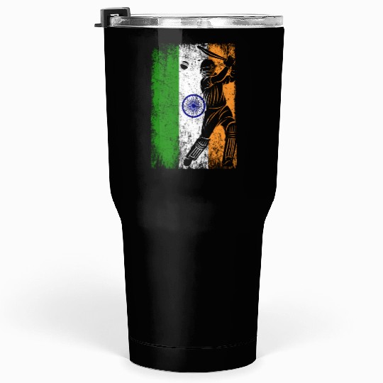 India Flag Indian Cricket Jersey Fan Player Coach Tumblers 30 Oz