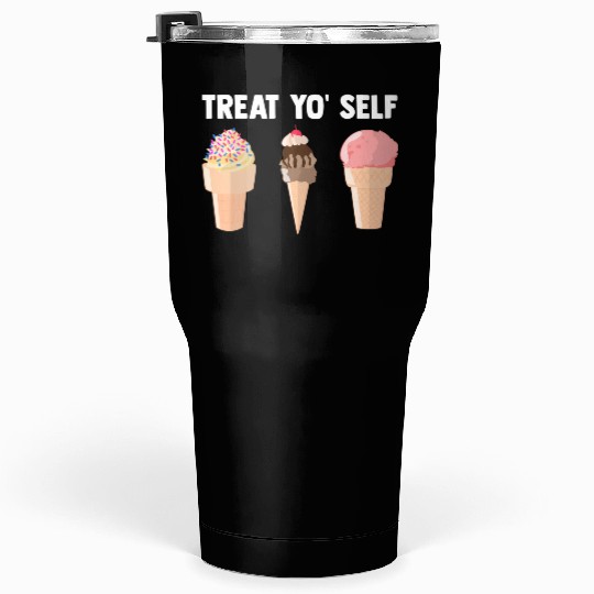 Ice Cream Treat Yo' Self Summertime Sherbet Gelato Tumblers 30 Oz