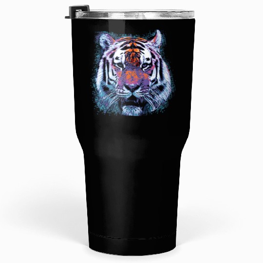 Tiger Face Pop Tumblers 30 Oz