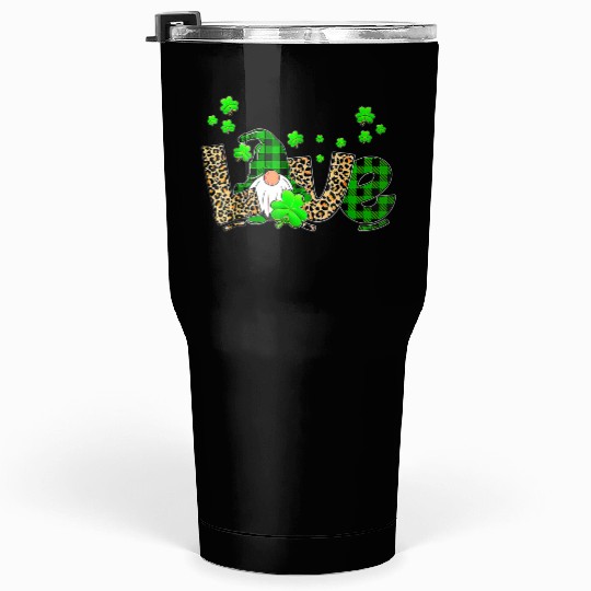 Bleached Love St Patric Day Gnomes Shamrock For Tumblers 30 Oz