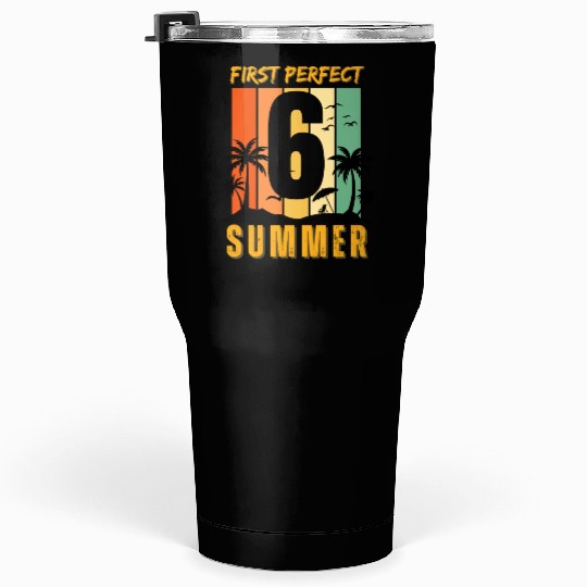 First perfect (number) summer version 2 Tumblers 30 Oz