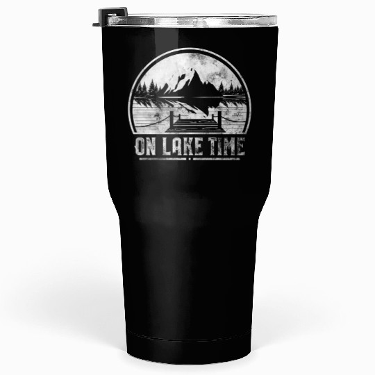 On Lake Time Summer Boating And Fishing Tumblers 30 Oz