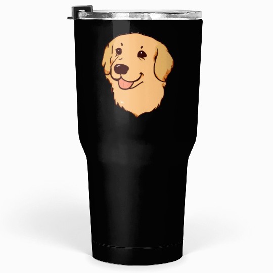 Sweet Golden Retriever Dog Lover Puppy Tumblers 30 Oz