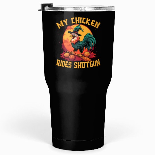 Chicken Halloween Trick Or Treat Chicken Farmer Tumblers 30 Oz