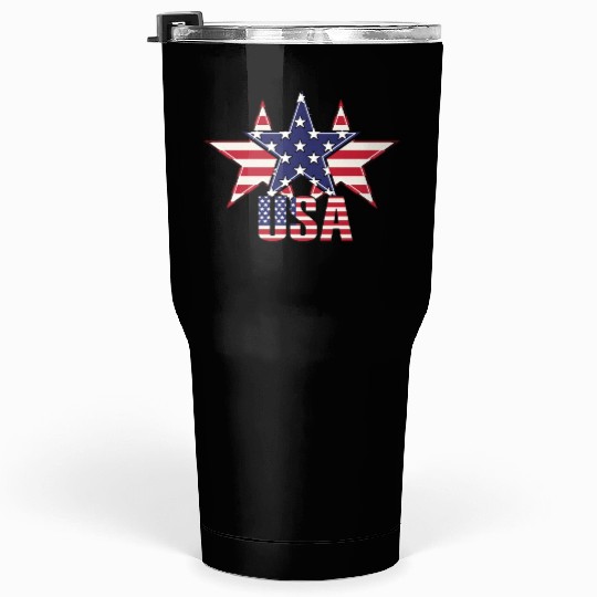 God bless America the land of the free Tumblers 30 Oz