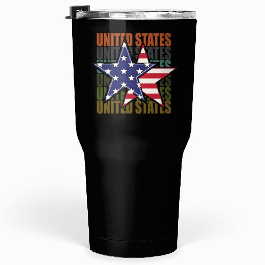 God bless America the land of the free Tumblers 30 Oz