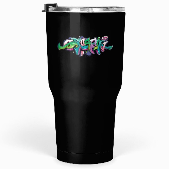 Graffiti Street Graffiti Tag Urban Graffitis Rap Tumblers 30 Oz