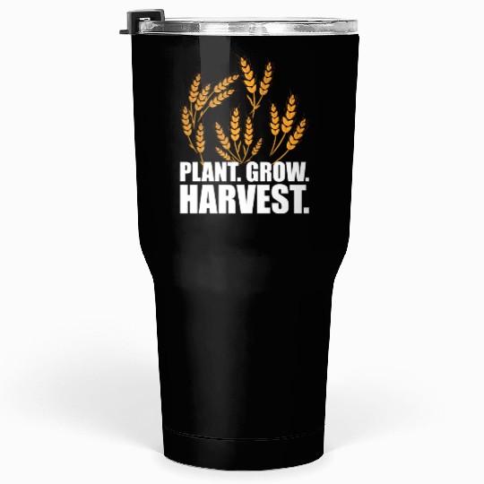 Wheat Farmer Plant Grow Harvest W Tumblers 30 Oz