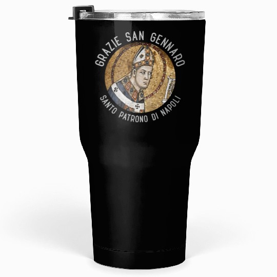 San Gennaro Patron Saint Of Napoli Proud Italian Tumblers 30 Oz
